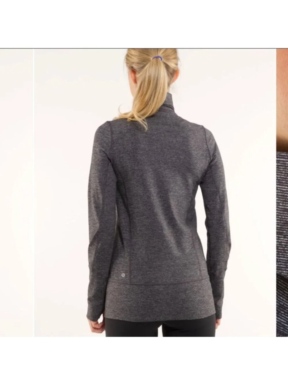 Lululemon In Stride Jacket Coal Wee Stripe / Coal